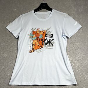 RunDisney Shirt Womens Small Blue Springtime Surprise Short Sleeve 10K 2025